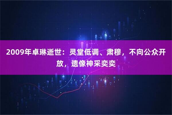 2009年卓琳逝世：灵堂低调、肃穆，不向公众开放，遗像神采奕奕